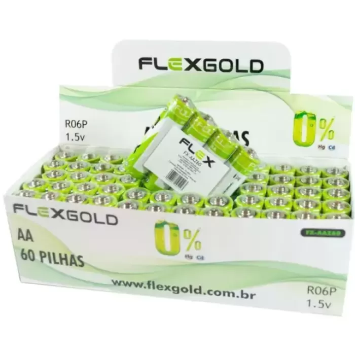Pilha Comum AA  FX-AAZ60  60 Unidades