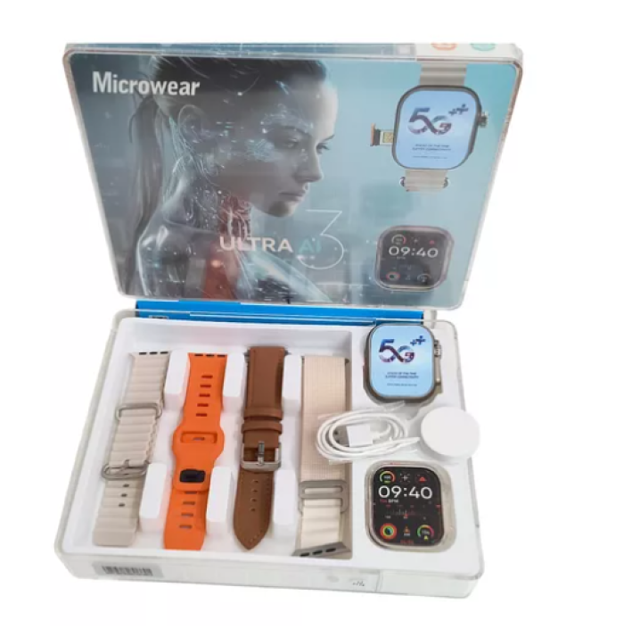Smartwatch 5g Ultra Ai 3 Series 10 Chip Câmera 49mm