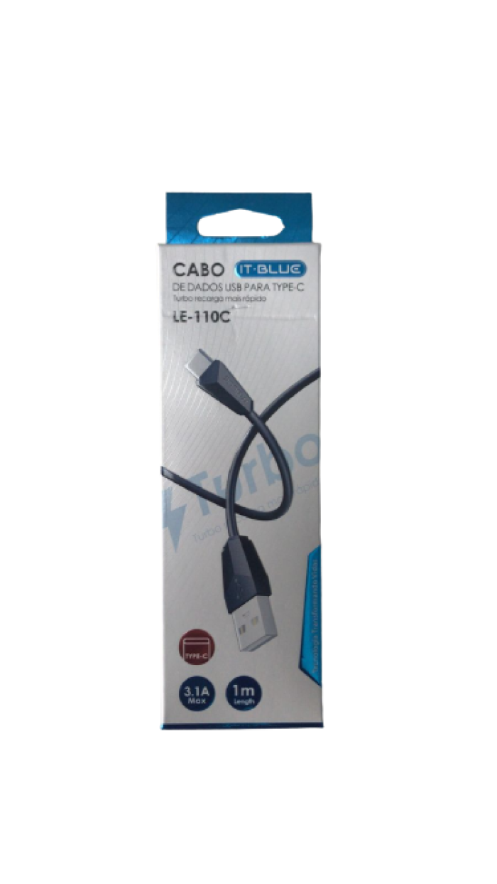 Cabo IT-BLUE LE-110C De Dados USB para Tipo C